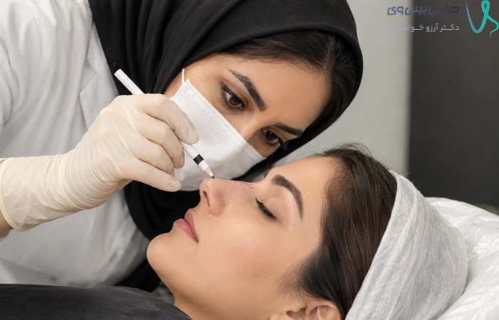 ملاقات با پزشک بعد از عمل بینی