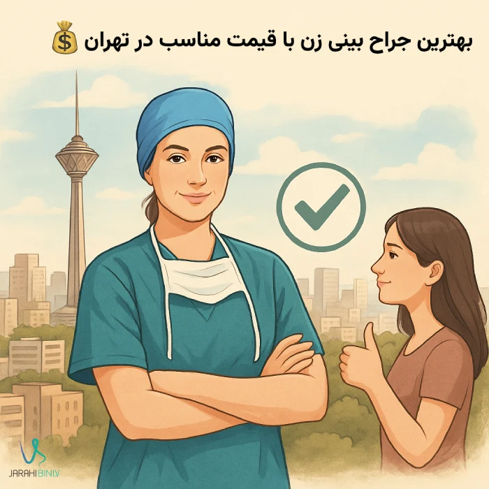 بهترین جراح بینی زن با قیمت مناسب در تهران
