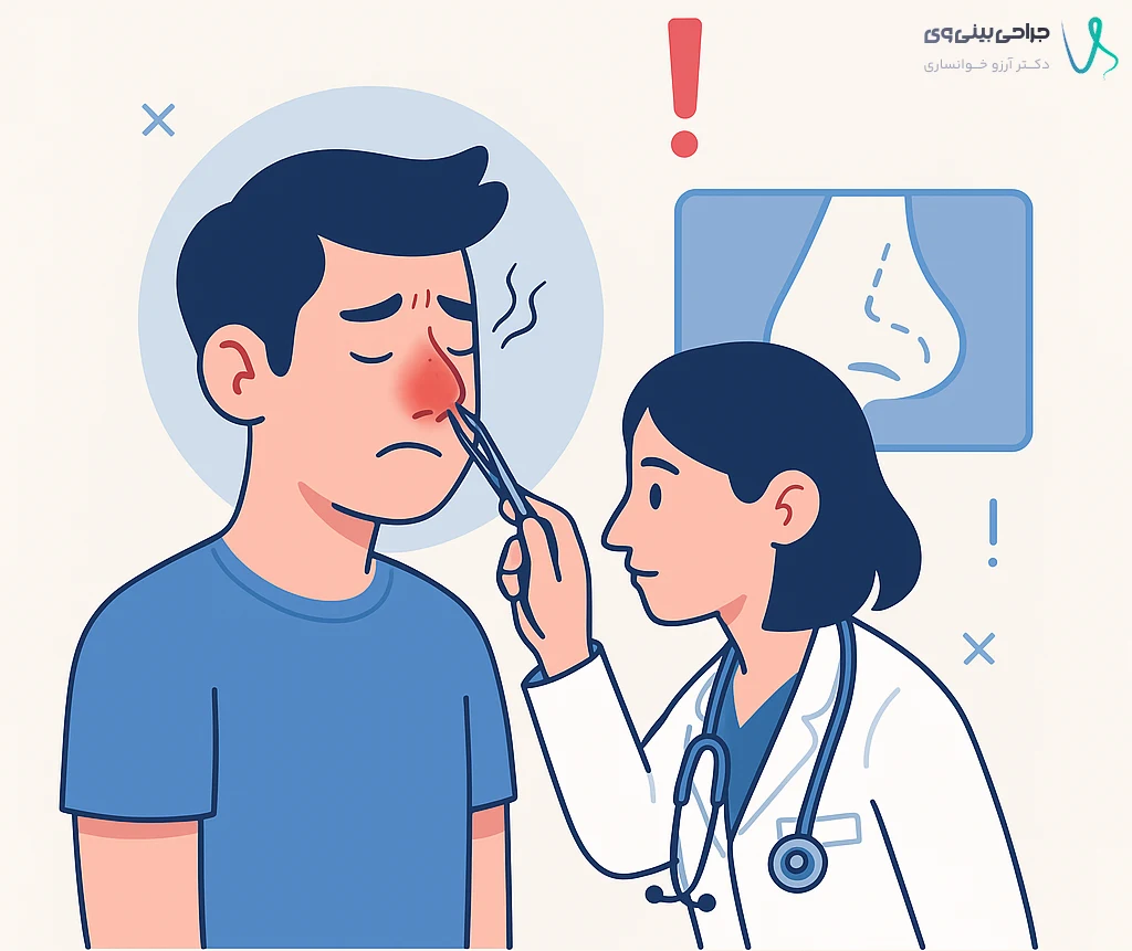 عوارض جراحی بینی استخوانی