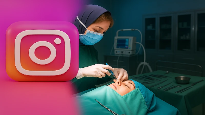 صفحه اینستاگرام دکتر خوانساری؛ نمونه‌کارهای جراحی بینی گوشتی و آموزش مراقبت‌ها