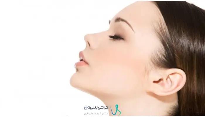 نمایش قوس ملایم و فرم نوک بینی در جراحی نیمه فانتزی